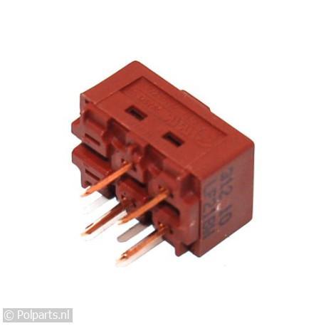 Schakelaar 2 standen 4 kontakten -verlichting- - Bauknecht/Whirlpool - 92711280 - 8713411168758 - 92711280001 - 481927618054 - C00135642 - 9.27.11.28-0
