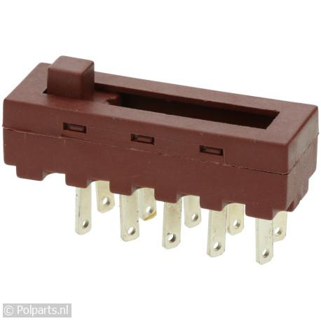 Schakelaar 4 standen 10 kontakten - Bauknecht/Whirlpool - 92711290 - 8713411168765 - 92711290001 - 481927618411 - 9.27.11.29-0