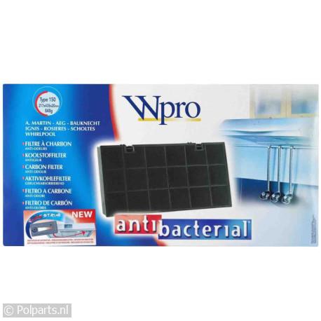 Filter koolstof 217x435x20mm - Wpro - 92715032 - 8015250023862 - 92715032001 - 484000008580 - 8015250495966 - 9.27.15.03-2