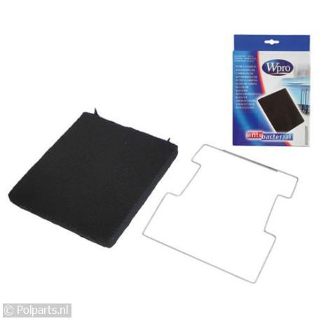Filter koolstof 220x180x20mm - Wpro - 484000008571 - 8015250495300 - 92715270 - 8713411169304 - 92715270001 - 9.27.15.27-0