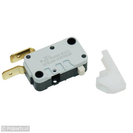 Schakelaar microswitch - Bauknecht/Whirlpool - 92715500 - 5021879176837 - 92715500001 - 481927138069 - C00139787 - 9.27.15.50-0