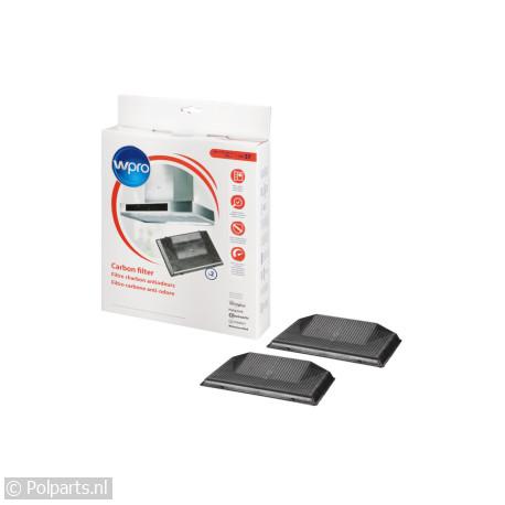 Filter koolstof 285x175x40mm - Bauknecht/Whirlpool - 484000008786 - 92715760 - 8020283026858 - 92715760001 - 8015250049916 - 8015250510003 - 9.27.15.76-0