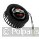 Ventilatormotor met waaier - Bauknecht/Whirlpool - 92715870 - 8713411169601 - 92715870001 - 481236178029 - 9.27.15.87-0