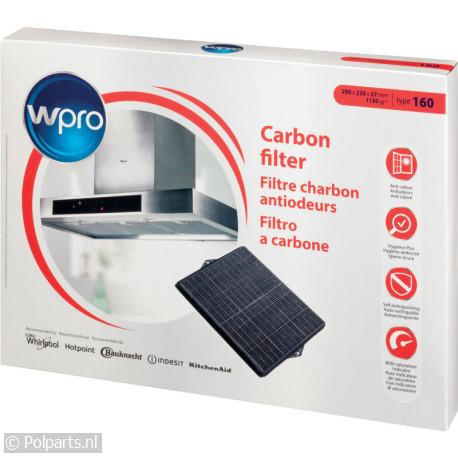 Koolstoffilter type 160 CHF007/2 - Bauknecht/Whirlpool - 92715980 - 8015250038668 - 92715980001 - 484000008693 - 9.27.15.98-0