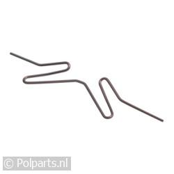 Veerstaafje voor vergrendeling deksel