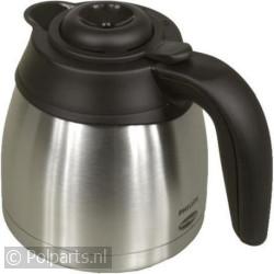 Thermoskan zwart/rvs