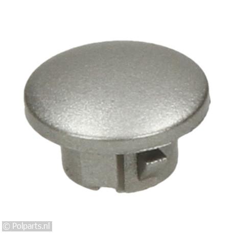 Knop van magnetron -zilver- - Bauknecht/Whirlpool - 92753240 - 8713411171536 - 92753240001 - 481241259087 - 9.27.53.24-0 - 8058331110587