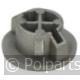 Knop van magnetron -zilver- - Bauknecht/Whirlpool - 92753240 - 8713411171536 - 92753240001 - 481241259087 - 9.27.53.24-0 - 8058331110587