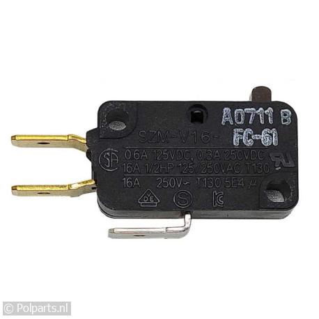 Microswitch schakelaar met 3 contacten - Bauknecht/Whirlpool - 92756100 - 8713411171963 - 92756100001 - 480120100814 - 9.27.56.10-0