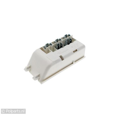 Aansluitblok van kookplaat - Bauknecht/Whirlpool - 92759140 - 8713411172823 - 92759140001 - 481229068293 - 9.27.59.14-0