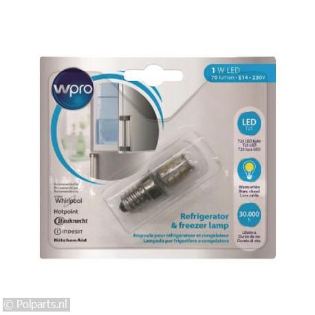 Koelkastlamp 1W LED - Wpro - 92779250 - 92779250001 - 484000008964 - 9.27.79.25-0 - 8015250617917