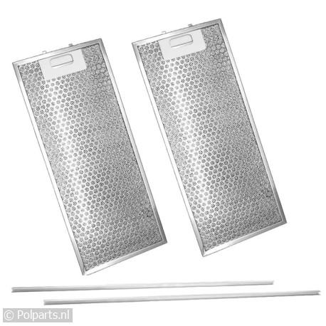 Filter Metaal vetfilter -2 stuks- - Atag/Etna/Pelgrim - 92911290 - 92911290001 - 576634 - 9.29.11.29-0 - 8713411215865