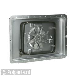 Motor met ventilator en verwarmingselement