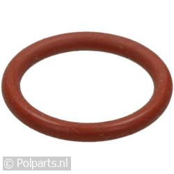 Siliconen O-ring rood