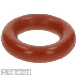 Siliconen O-ring rood