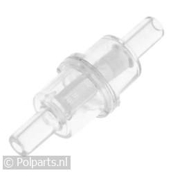 Filter tussen tank en pomp