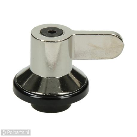 Knop chroom met vleugel - Smeg - 93953040 - 5021879201034 - 93953040001 - 694971388 - 9.39.53.04-0