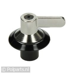 Knop chroom met vleugel