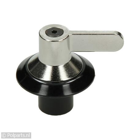 Knop chroom met vleugel - Smeg - 93953050 - 8713411177828 - 93953050001 - 694975086 - 694971699 - 9.39.53.05-0