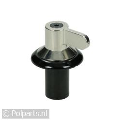 Knop chroom met vleugel