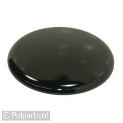 Branderdeksel zwart klein 4,9cm