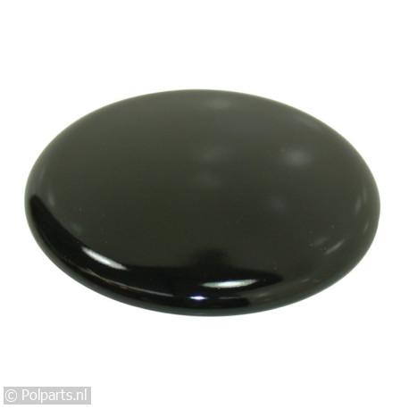 Branderdeksel zwart klein 4,9cm - Smeg - 93955420 - 8713411177941 - 93955420001 - 351050668 - 351050563 - 9.39.55.42-0