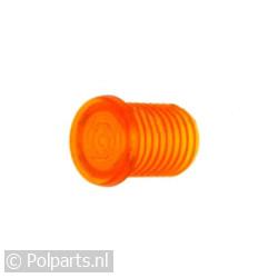 Glaasje lens rond -oranje-