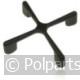 Pannendrager antraciet 21cm breed 4cm hoog - AEG/Electrolux/Zanussi - 94255012 - 8713411179297 - 94255012001 - 3546629019 - 9.42.55.01-2 - 140052290024