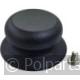 Knop Mat Zwart, met afdekplaatje - BK - 94753020 - 94753020001 - G1009 - 8713411238253 - 9.47.53.02-0