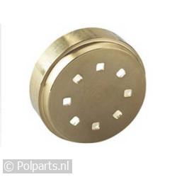 Pastaschijf spaghetti quadri opzetstuk