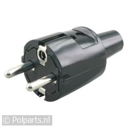 Stekker Pvc + RA zwart