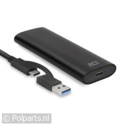 Draagbare USB-C 3.2 Gen2 M.2 NVMe/PCIe SSD Behuizing