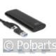 Draagbare USB-C 3.2 Gen2 M.2 NVMe/PCIe SSD Behuizing - ACT - AC2122 - 74627774 - 8716065553406 - 74627774001 - AC1615 - 7.46.27.77-4