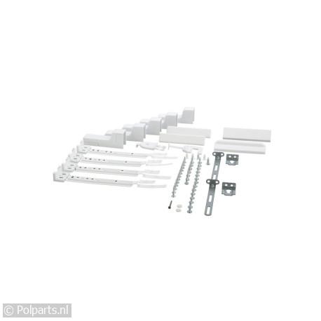 Bevestigingsset Geleiderset van deur, compleet - Bosch/Siemens - 40529060 - 40529060001 - 00642516 - 642516 - 4.05.29.06-0 - 8713411203824