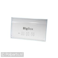 Frontpaneel, vrieslade midden, BigBox