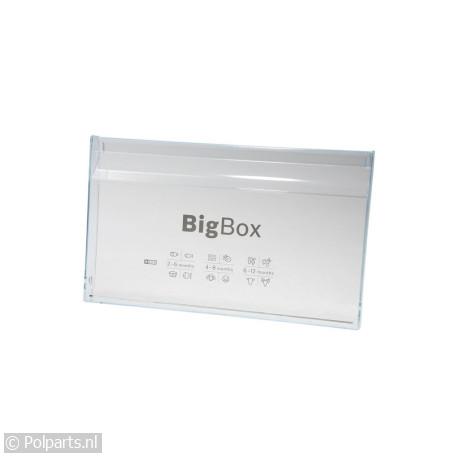 Frontpaneel, vrieslade midden, BigBox - Bosch/Siemens - 40546960 - 40546960001 - 00704747 - 8713411248573 - 4.05.46.96-0 - 704747