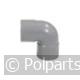 Bocht PVC 32mm 90 gr. 2x lijm - DPS - 54520102 - 8712735031953 - 54520102001 - 461211 - 5.45.20.10-2