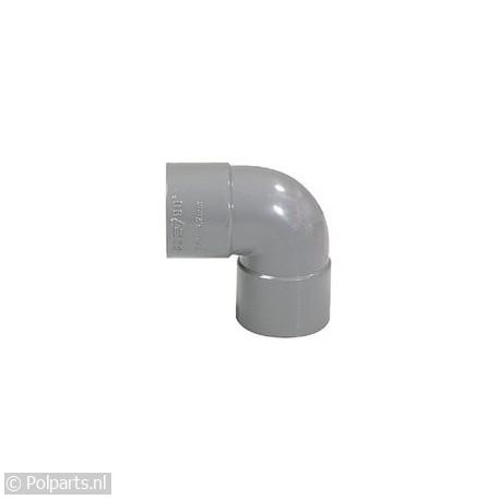 Bocht PVC 32mm 90 gr. 2x lijm - DPS - 54520102 - 8712735031953 - 54520102001 - 461211 - 5.45.20.10-2