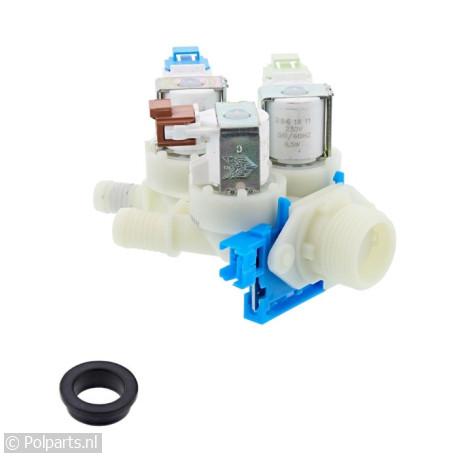 Inlaatventiel Drievoudig met afdichting - AEG/Electrolux/Zanussi - 00174292 - 00174292001 - 4055017182 - 8713411256660 - 0.01.74.29-2