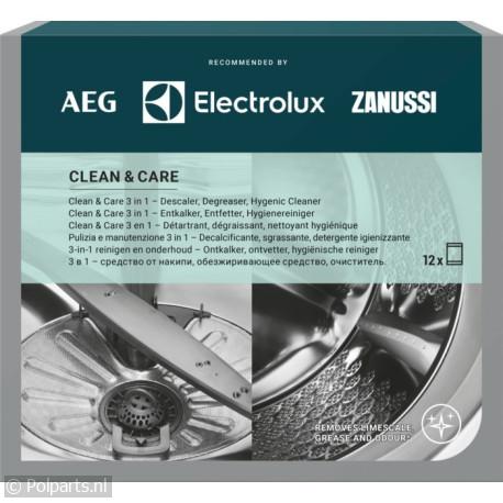 M3GCP400 Clean and Care -3-in-1 voor Wasmachine en Vaatwasser - AEG/Electrolux/Zanussi - 90004650 - 7332543659500 - 90004650001 - 9029799195 - 9.00.04.65-0 - 9029865491 - 7332543987191 - 7333394077437