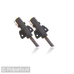 Koolborstel in houder -met zijstuk-