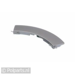 Deurgreep gebogen zilver