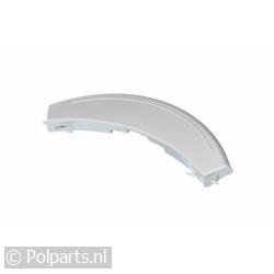 Deurgreep gebogen zilver