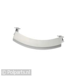 Deurgreep gebogen zilver