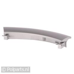 Deurgreep gebogen -zilver-