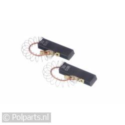 Koolborstel Set, 12 x 5 met veer/klem