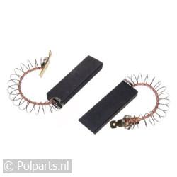 Koolborstel Set -13x5 met veer/klem-