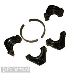 Steun van schokbreker met remschoen