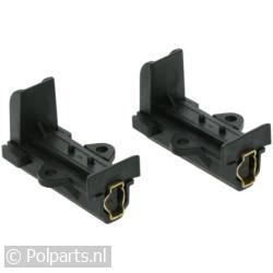 Koolborstel in houder