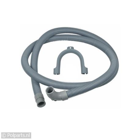 Slang pomp afvoer 2 meter Recht/Recht - Bauknecht/Whirlpool - 02710020 - 5021879183118 - 02710020001 - TVS208 481281728078 - 8015250004588 - 481281728078 - 0.27.10.02-0 - 484000001134 - 8015250389432